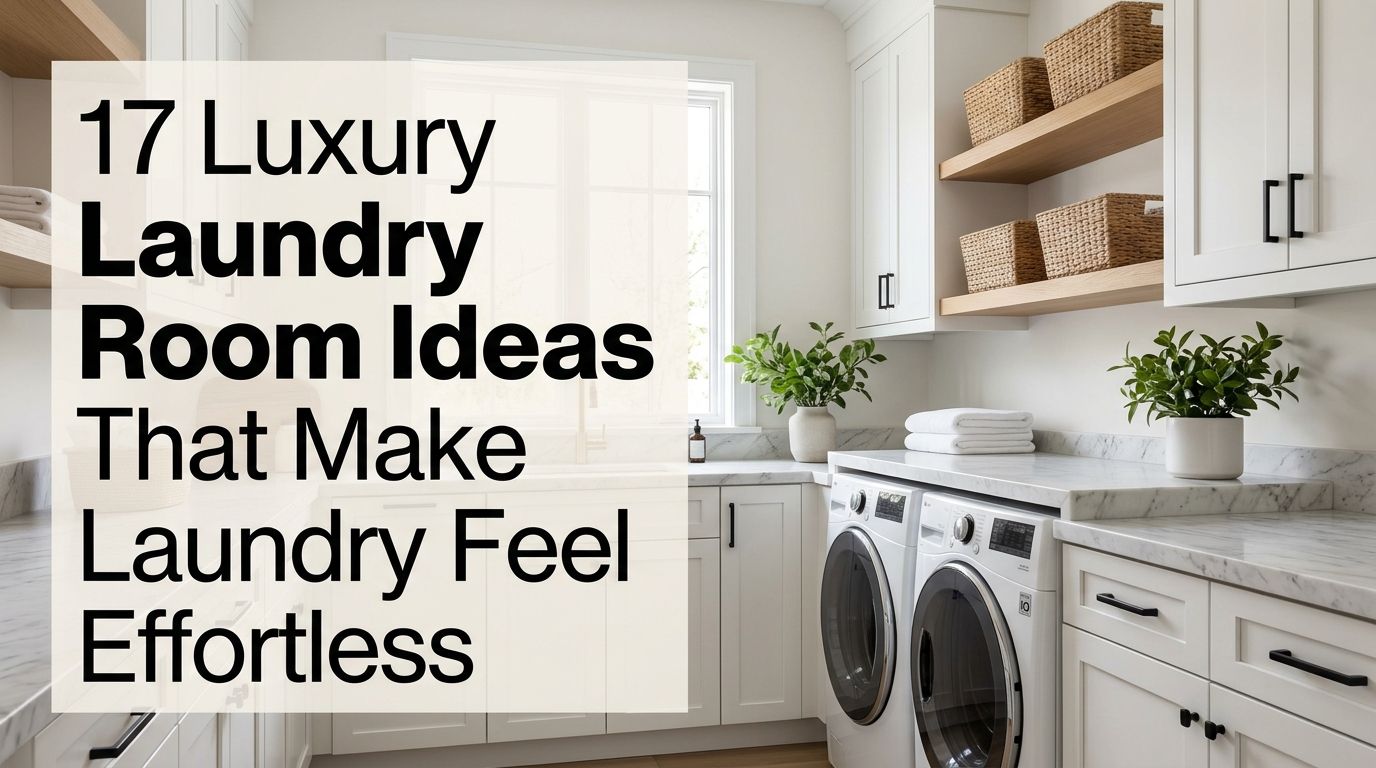 You are currently viewing 17 Luxury Laundry Room Ideas That Make Laundry Feel Effortless