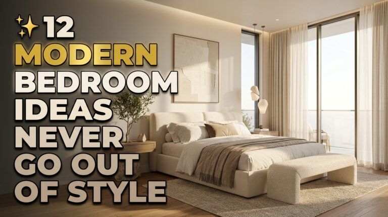 Read more about the article 12 Modern Bedroom Design Ideas That Never Go Out of Style