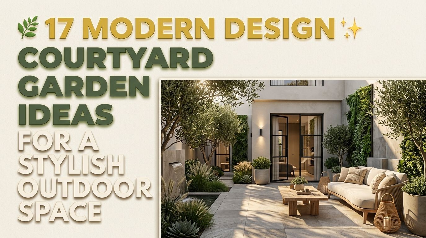 You are currently viewing 17 Modern Courtyard Garden Design Ideas for a Stylish Outdoor Space
