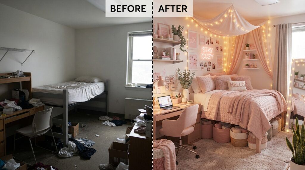 Pink Dorm Bedding Ideas