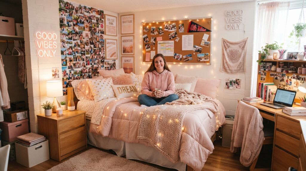 Pink Dorm Bedding Ideas