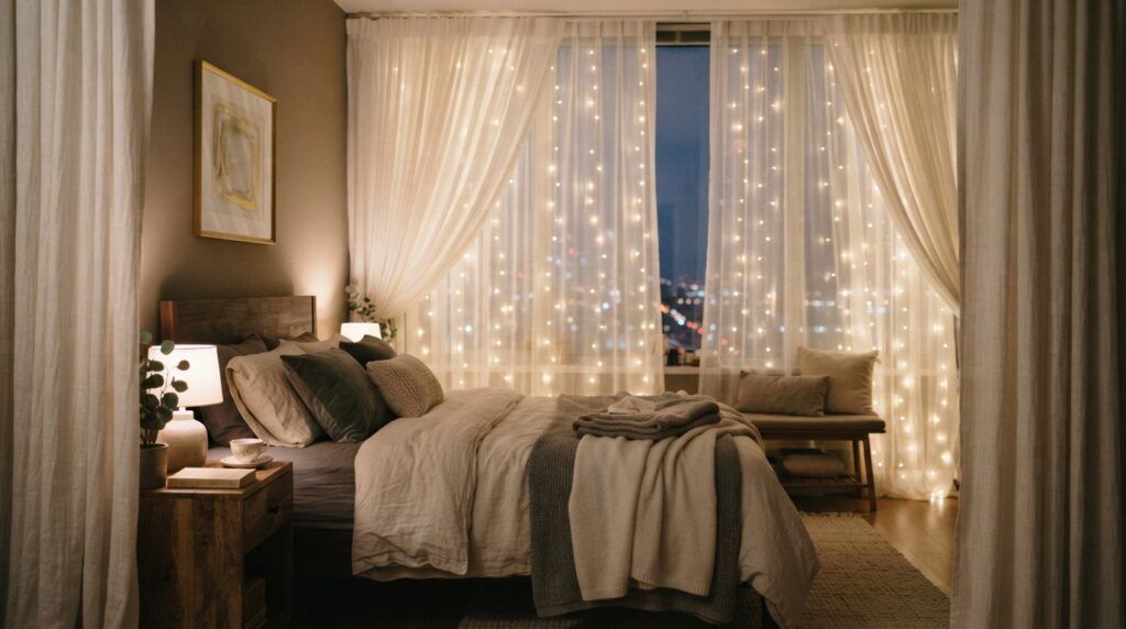 Fairy Lights Bedroom