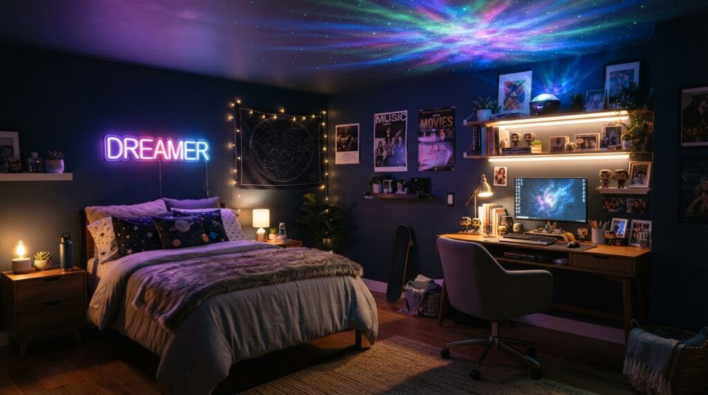 Star Projector Bedroom Ceiling Ideas