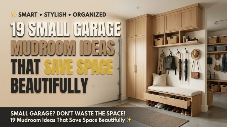 Read more about the article 19 Small Garage Mudroom Ideas That Save Space Beautifully