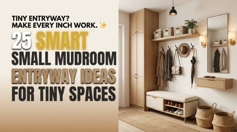 Read more about the article 25 Smart Small Mudroom Entryway Ideas for Tiny Spaces