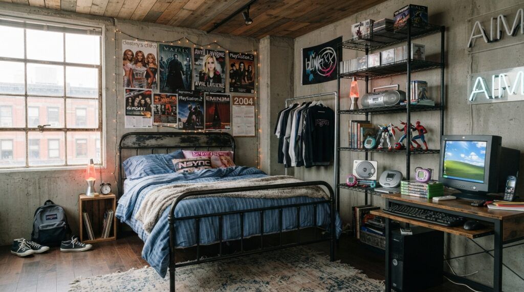 Industrial Furniture with Metal Accents