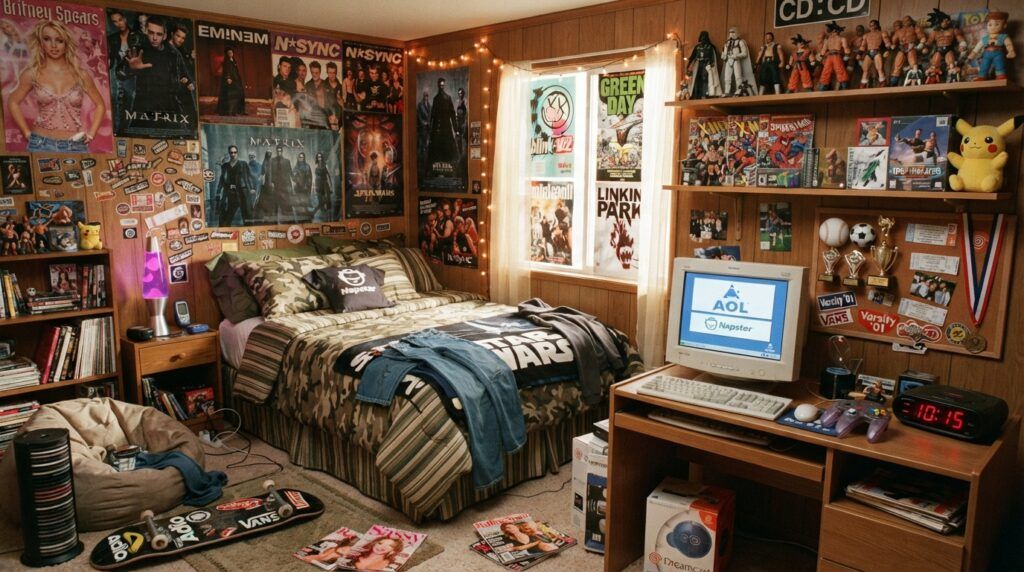 2000s teen bedroom boy