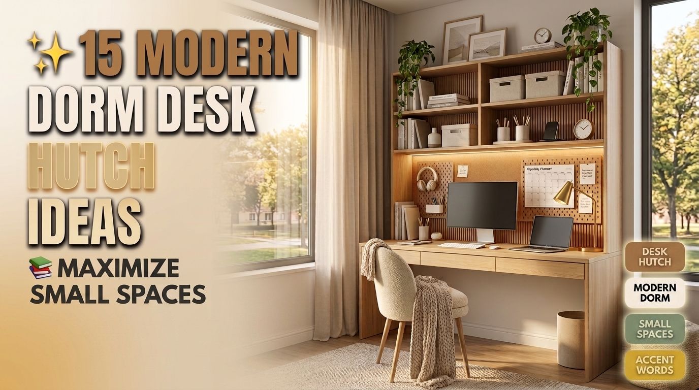 You are currently viewing 15 Modern Dorm Desk Hutch Ideas That Maximize Small Spaces