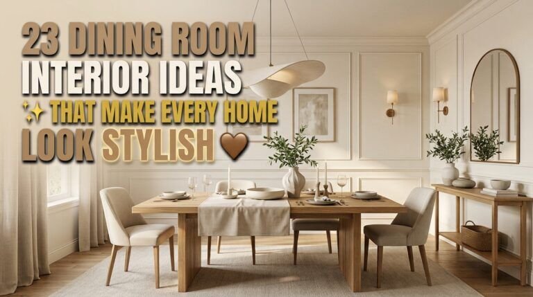 Read more about the article 23 Dining Room Interior Ideas That Make Every Home Look Stylish
