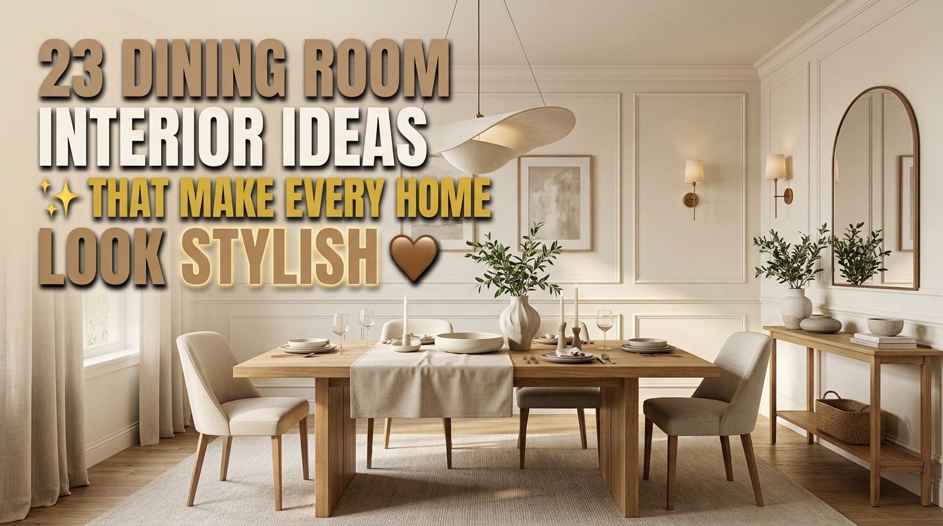 You are currently viewing 23 Dining Room Interior Ideas That Make Every Home Look Stylish