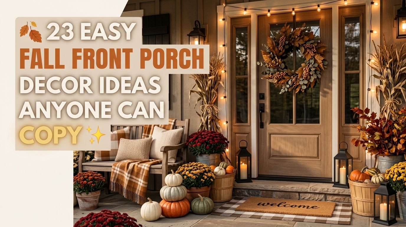 You are currently viewing 23 Easy Fall Front Porch Decor Ideas Anyone Can Copy