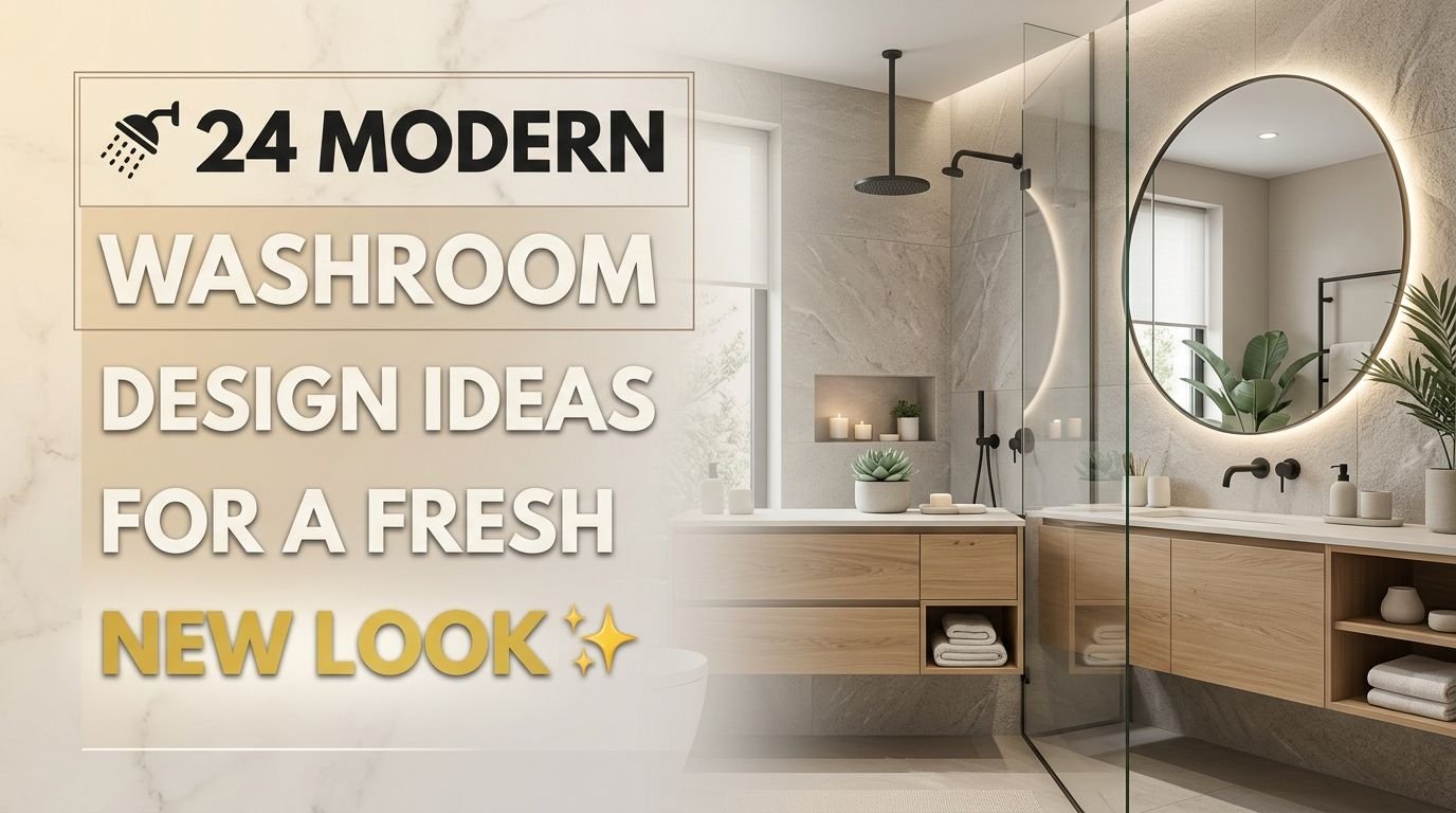 You are currently viewing 24 Modern Washroom Design Ideas for a Fresh New Look