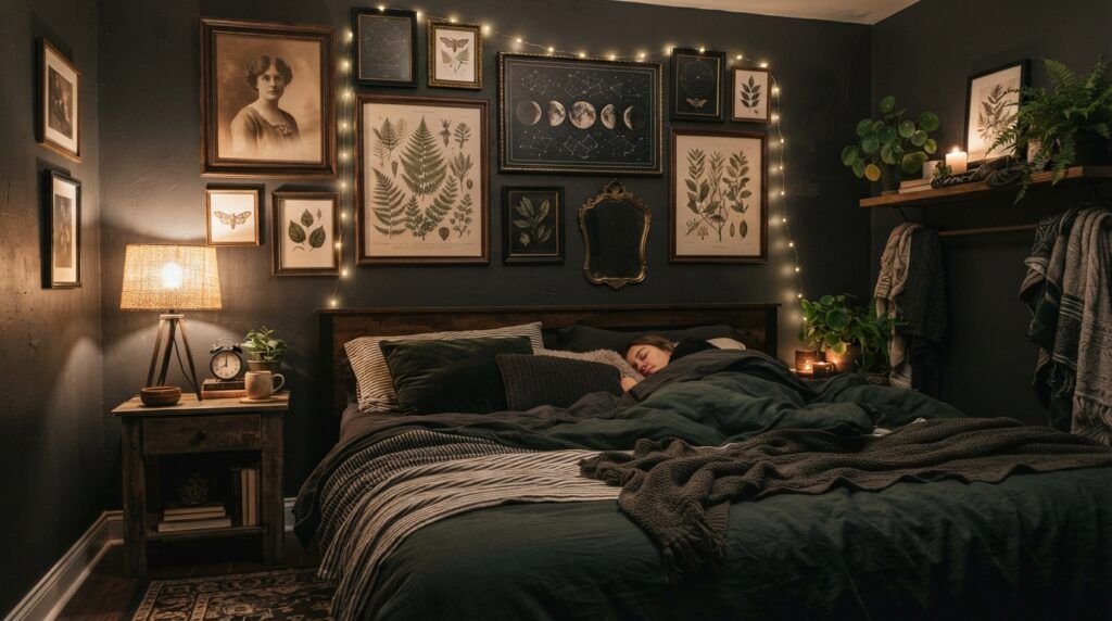 Dark Whimsical Bedroom