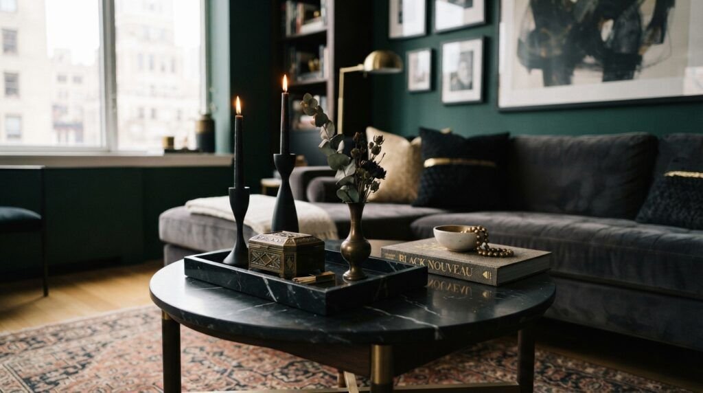 Black Nouveau Decor