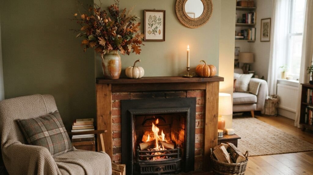Fall Mantle Decor