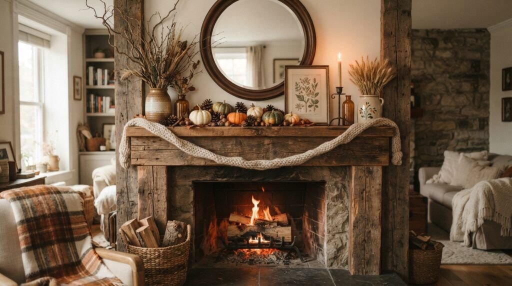Fall Mantle Decor