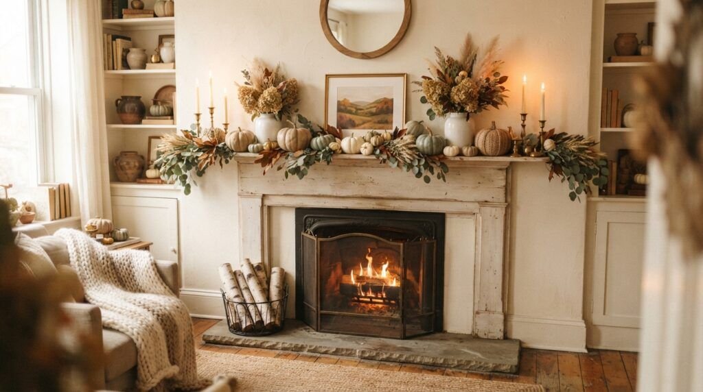Fall Mantle Decor