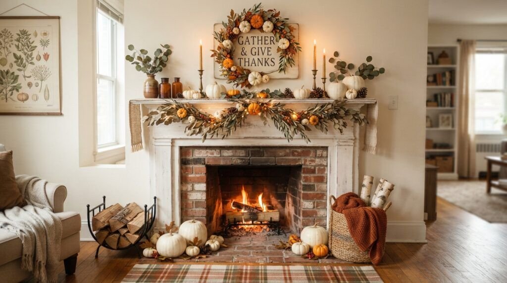 Fall Mantle Decor