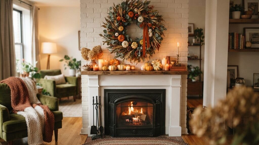 Fall Mantle Decor
