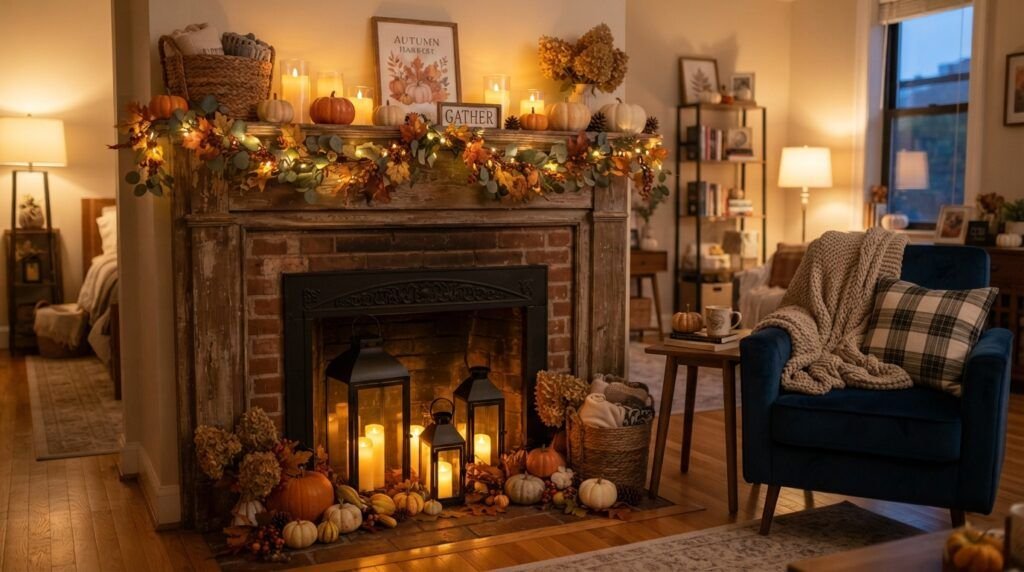 Fall Mantle Decor