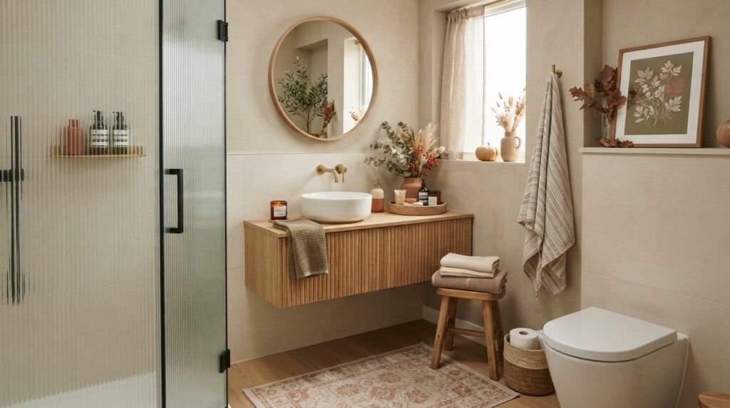 Fall Bathroom Decor