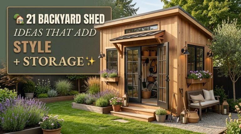 Read more about the article 21 Backyard Shed Ideas That Add Style and Storage