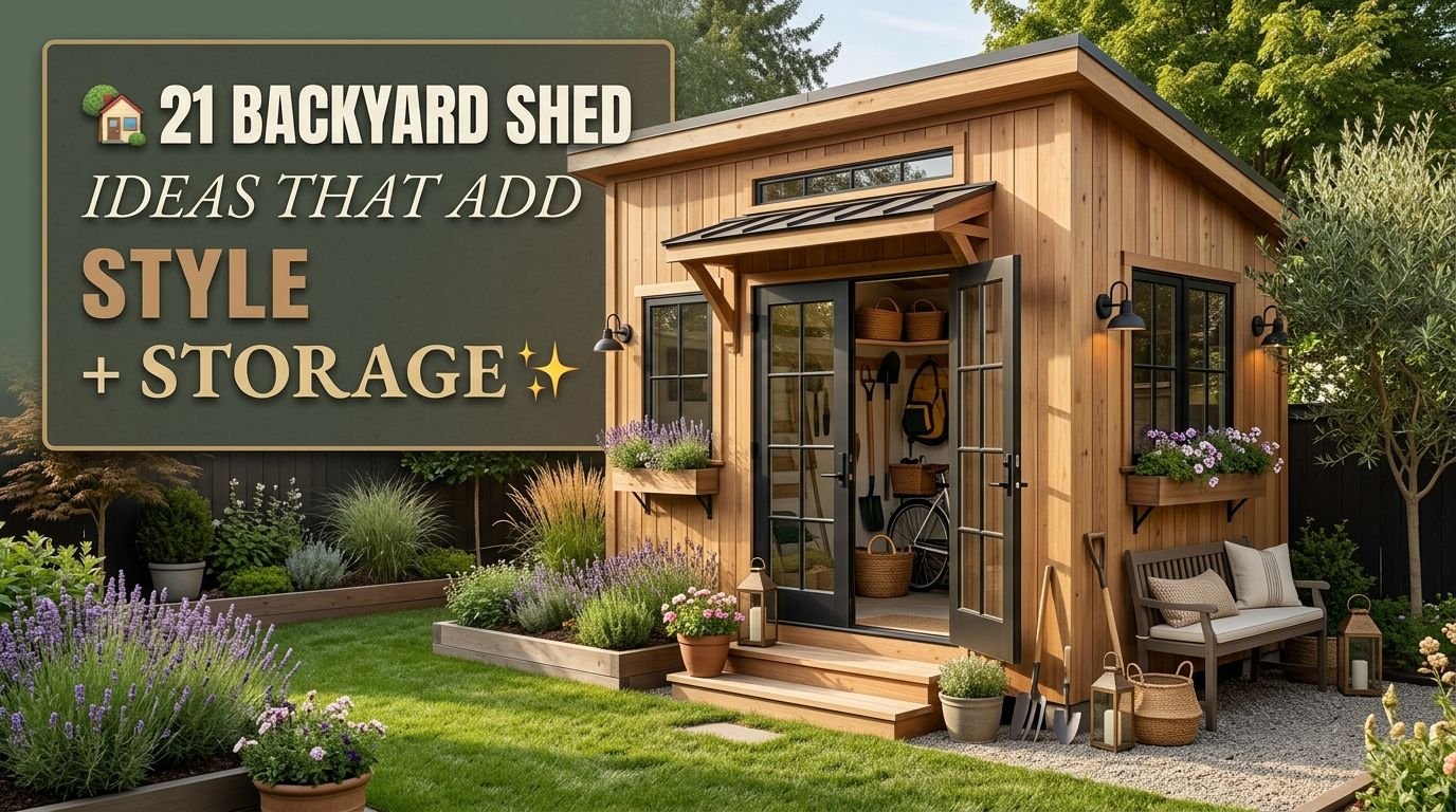 You are currently viewing 21 Backyard Shed Ideas That Add Style and Storage