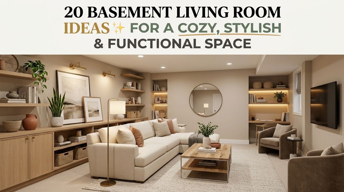 You are currently viewing 20 Basement Living Room Ideas for a Cozy, Stylish & Functional Space