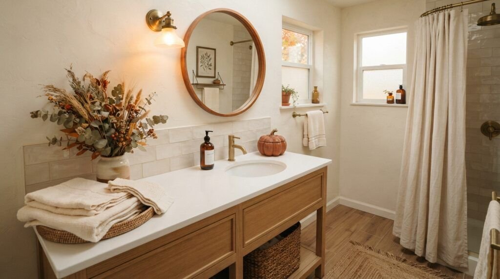 Fall Bathroom Decor
