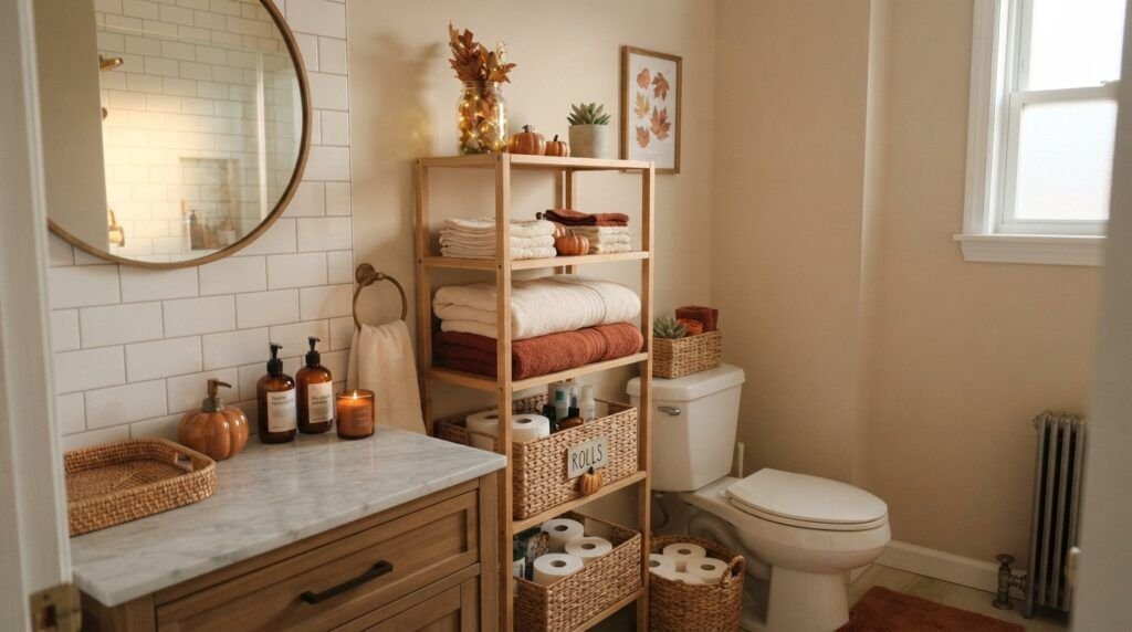Fall Bathroom Decor