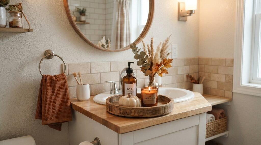 Fall Bathroom Decor