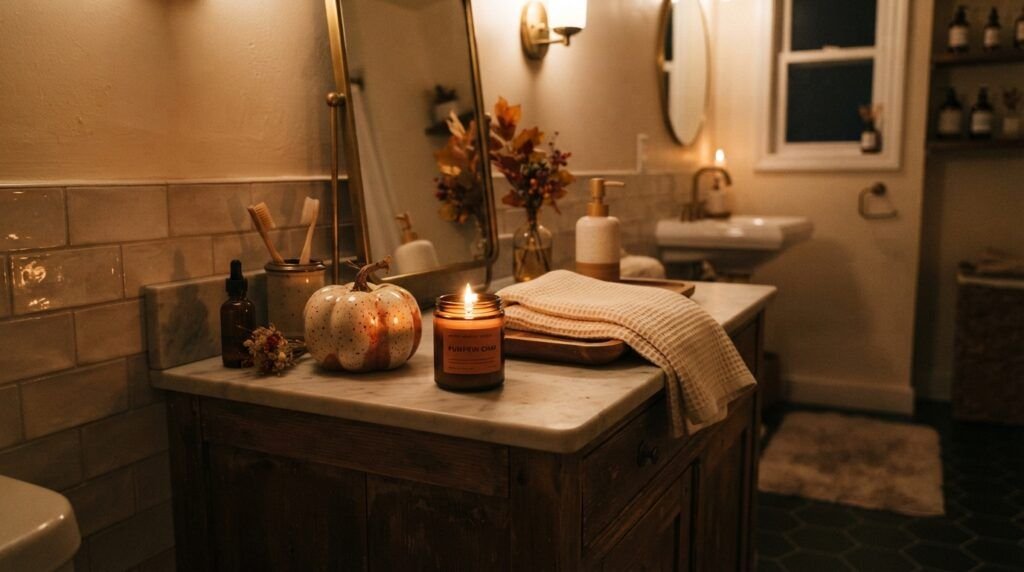 Fall Bathroom Decor