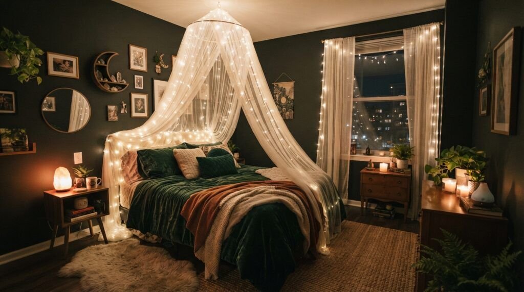 Dark Whimsical Bedroom