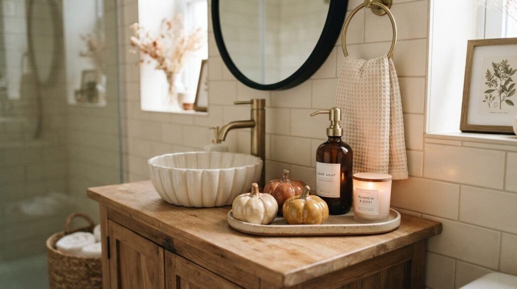 Fall Bathroom Decor