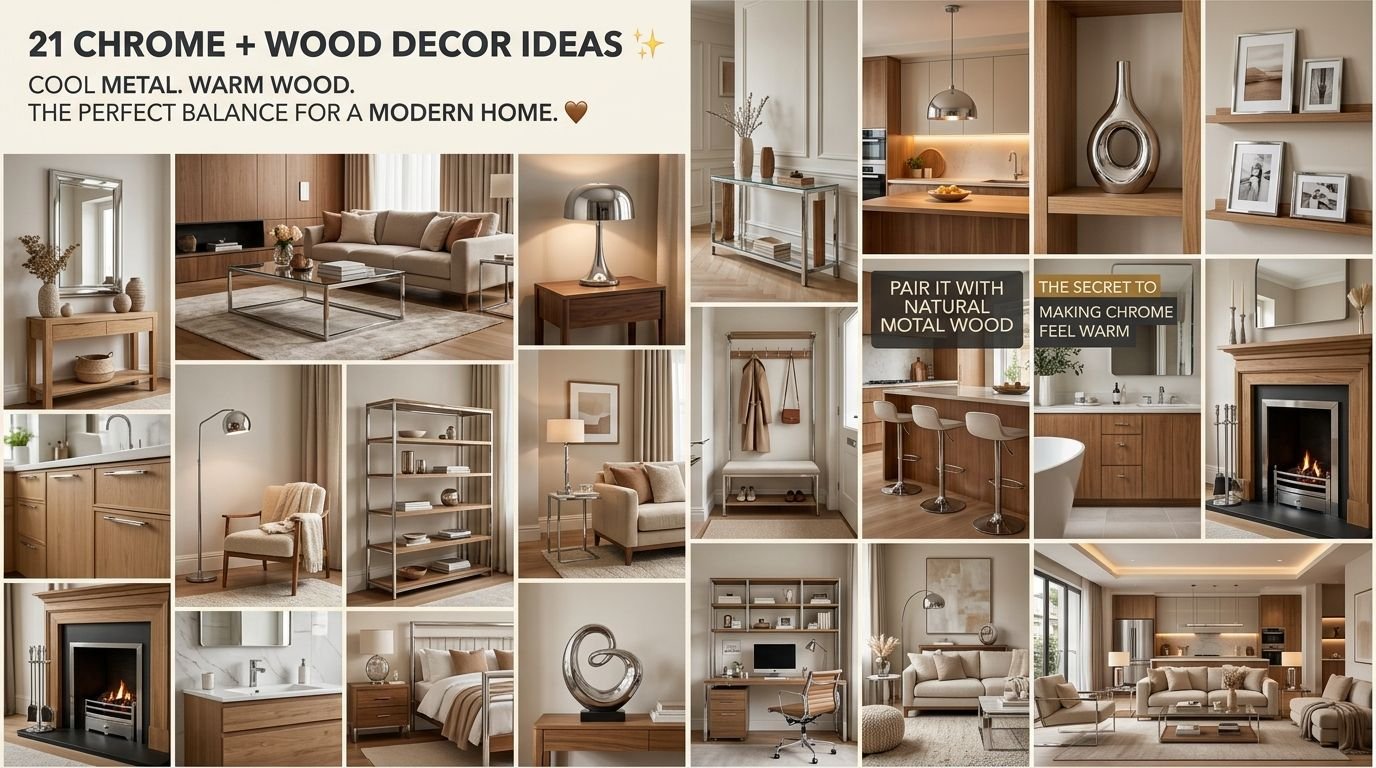 You are currently viewing 21 Chrome and Wood Decor Ideas for a Warm, Modern Home