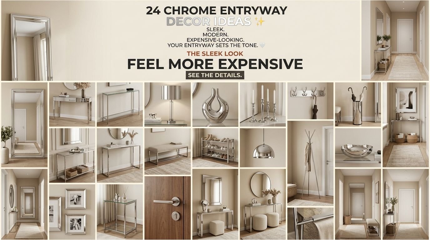 You are currently viewing 24 Chrome Entryway Decor Ideas for a Sleek & Stylish Home