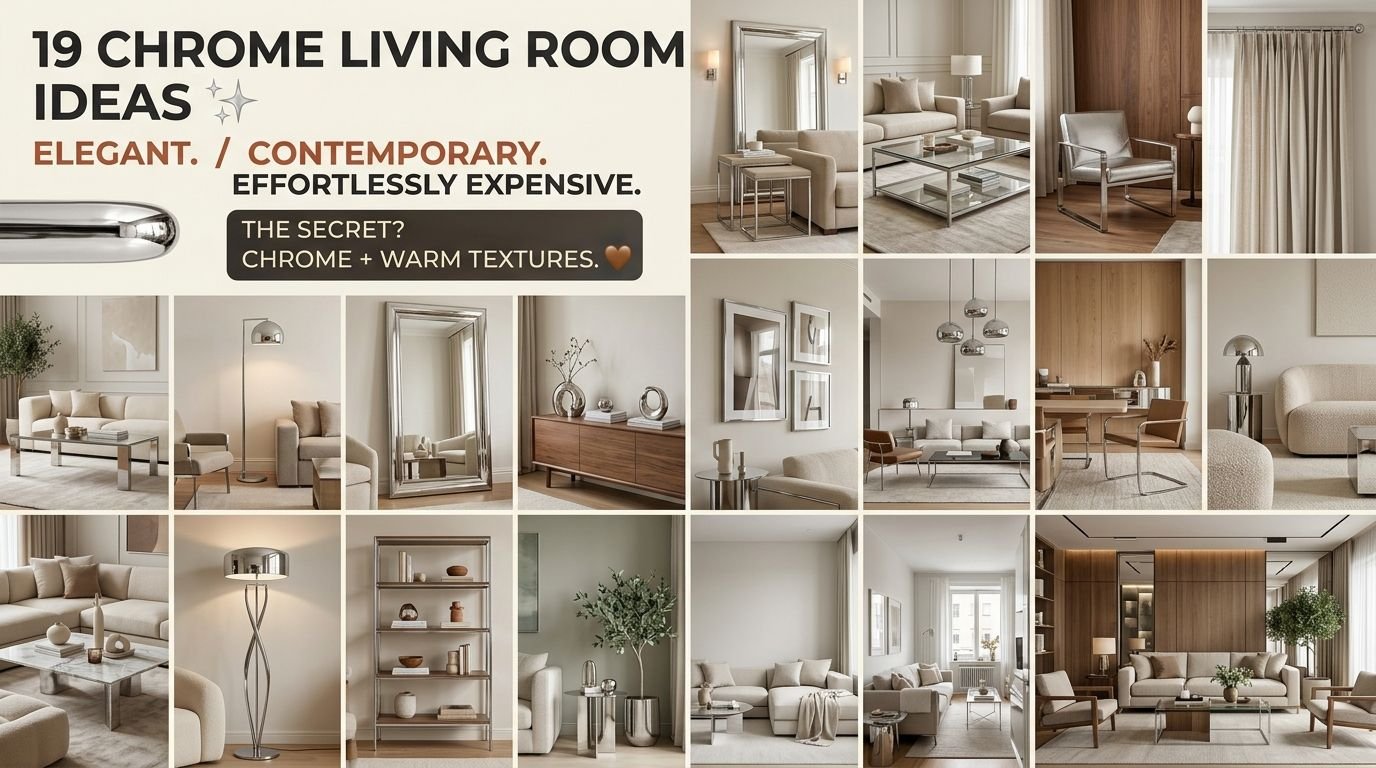 You are currently viewing 19 Chrome Living Room Ideas That Look Elegant & Contemporary