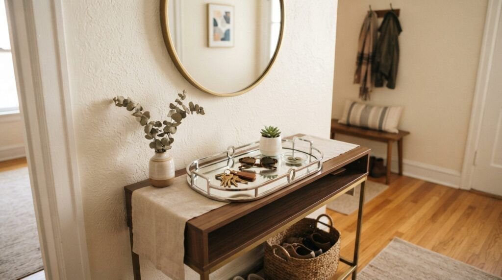 Chrome Entryway Decor Ideas