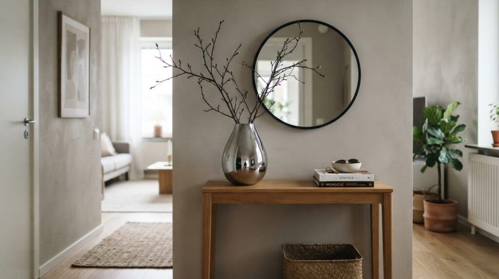 Chrome Entryway Decor Ideas