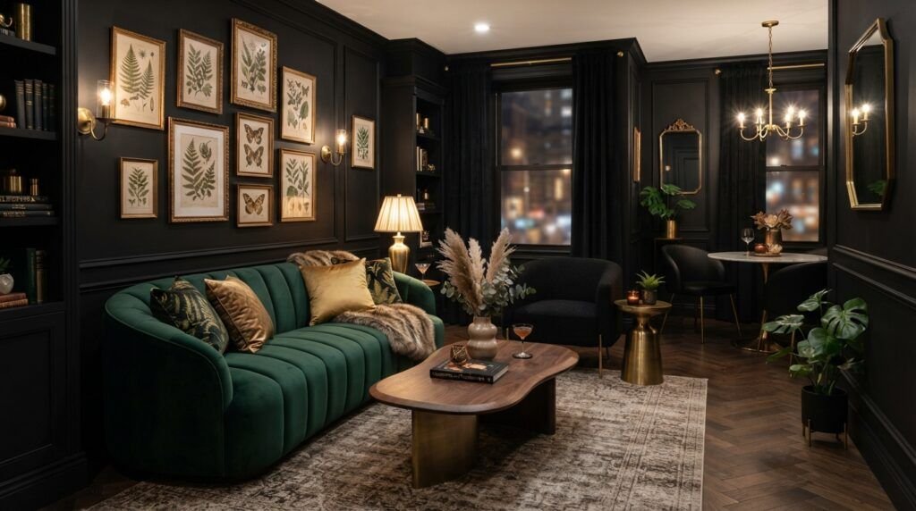Black Nouveau Decor