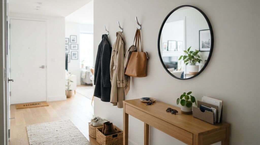 Chrome Entryway Decor Ideas