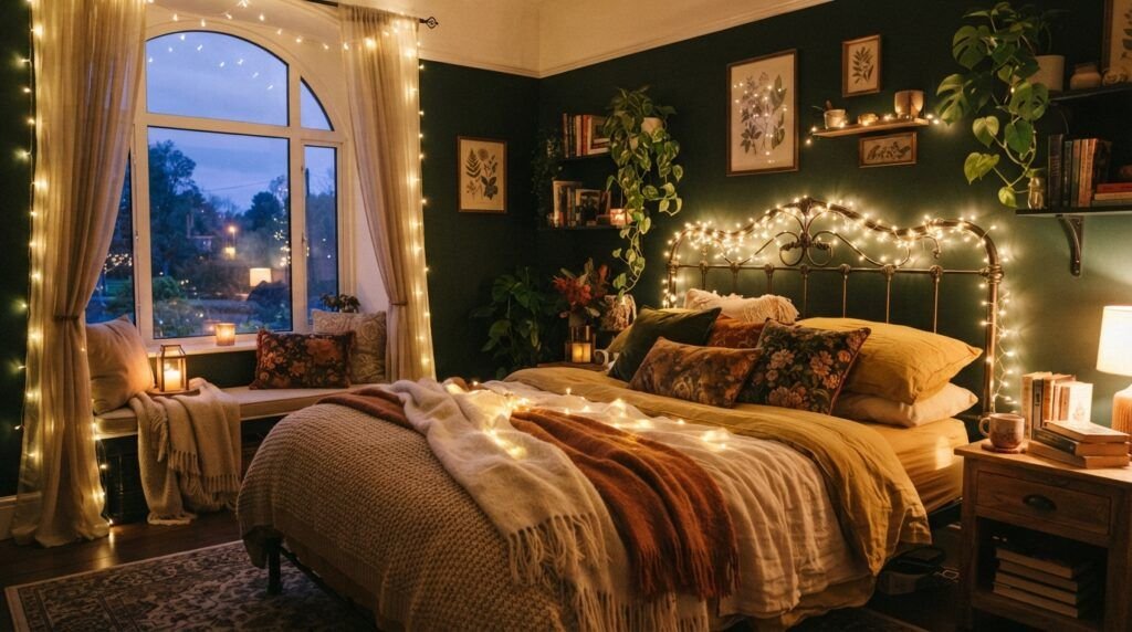Dark Whimsical Bedroom