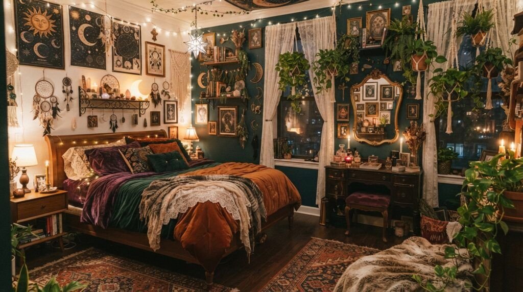 Dark Whimsical Bedroom