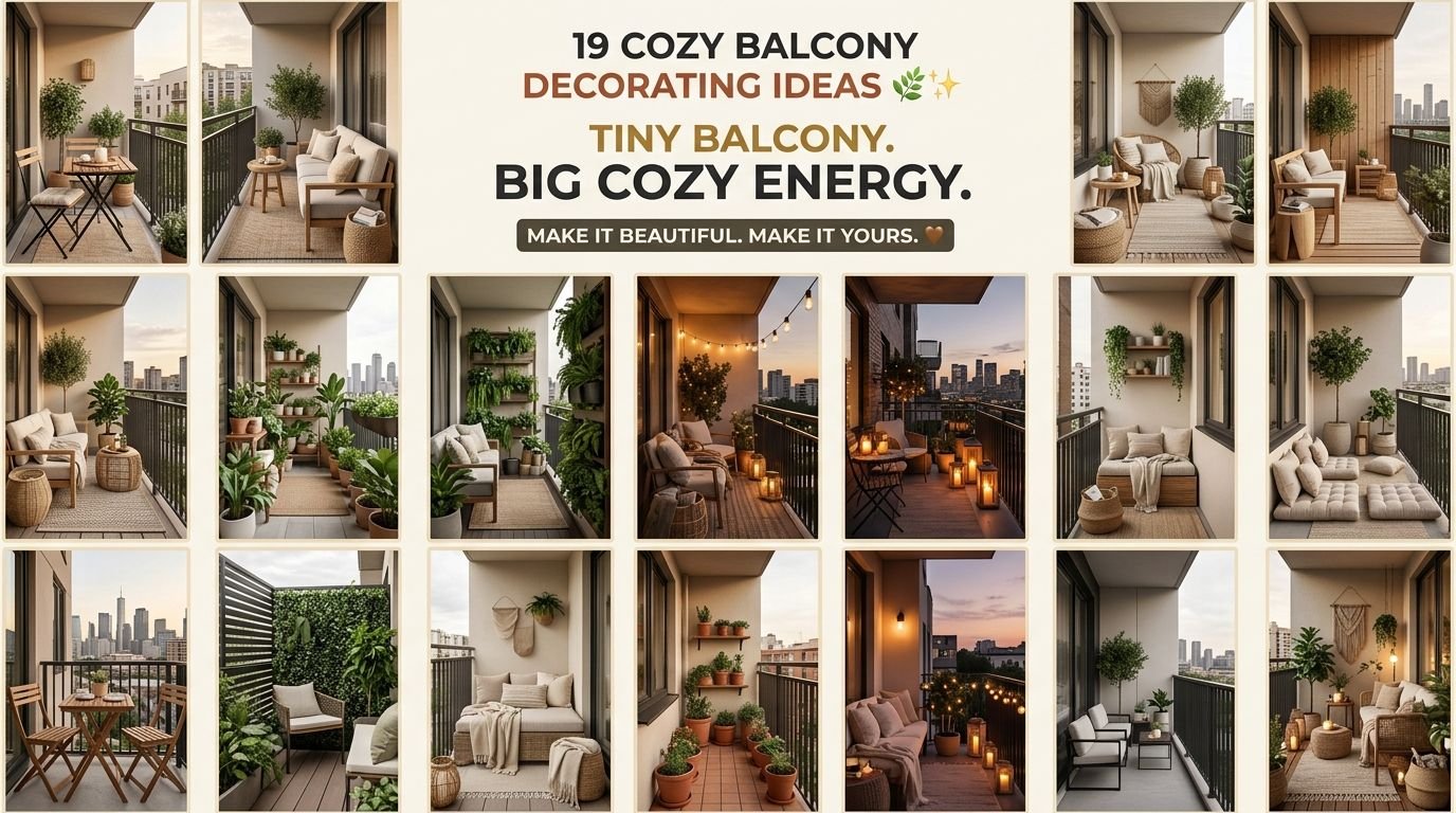 You are currently viewing 19 Cozy Balcony Decorating Ideas for a Beautiful & Relaxing Space