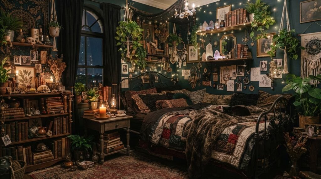 Dark Whimsical Bedroom