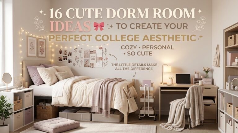 Read more about the article 16 Cute Dorm Room Ideas to Create Your Perfect College Aesthetic