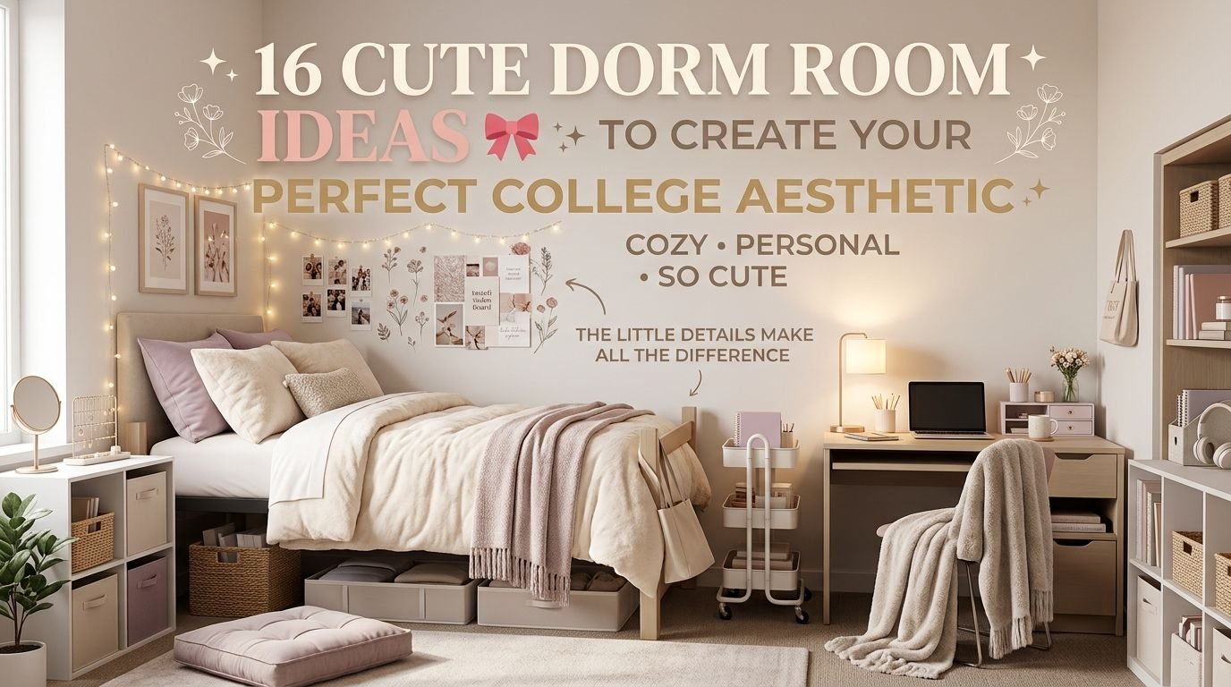 You are currently viewing 16 Cute Dorm Room Ideas to Create Your Perfect College Aesthetic