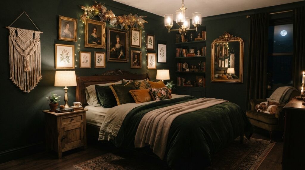 Dark Whimsical Bedroom