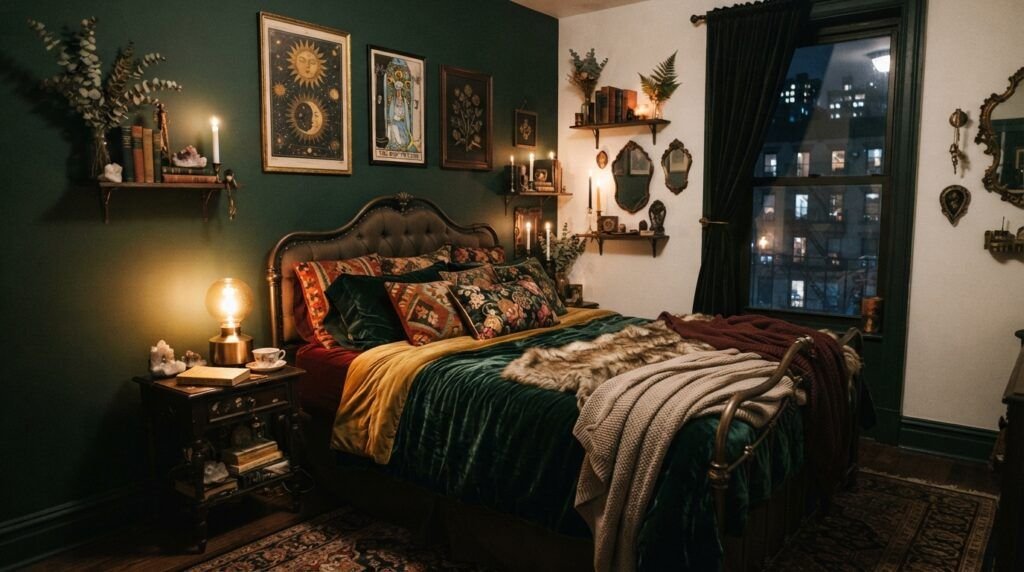 Dark Whimsical Bedroom