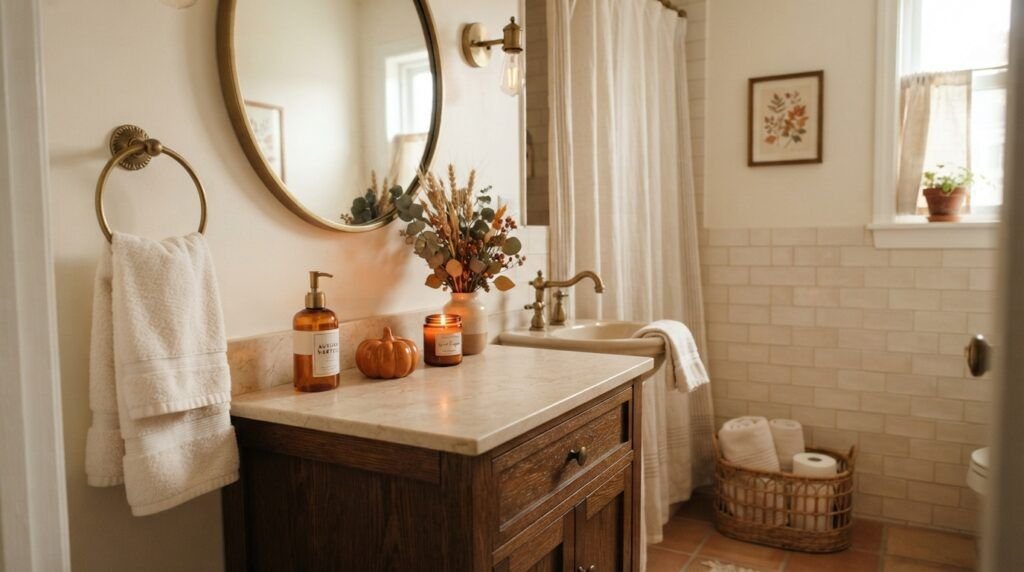 Fall Bathroom Decor